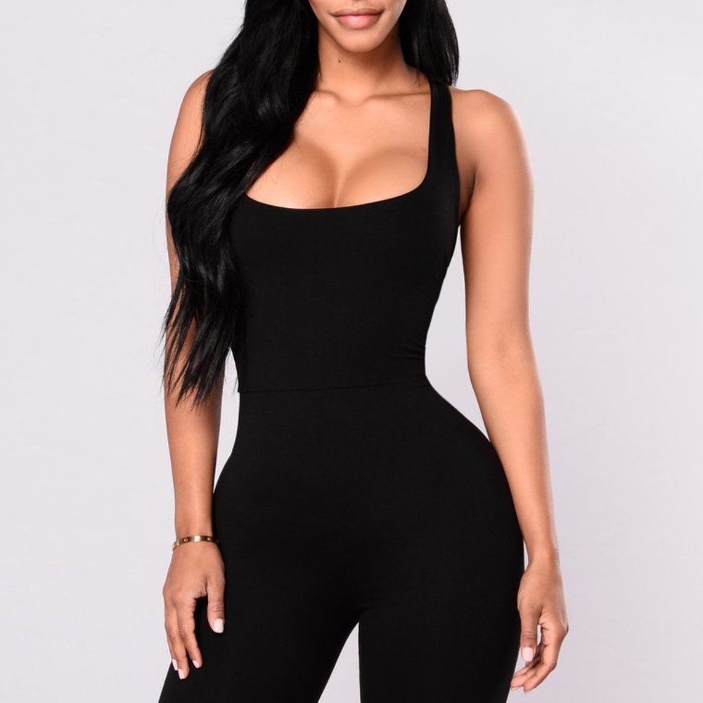 FASHION NOVA BLACK ROMPER